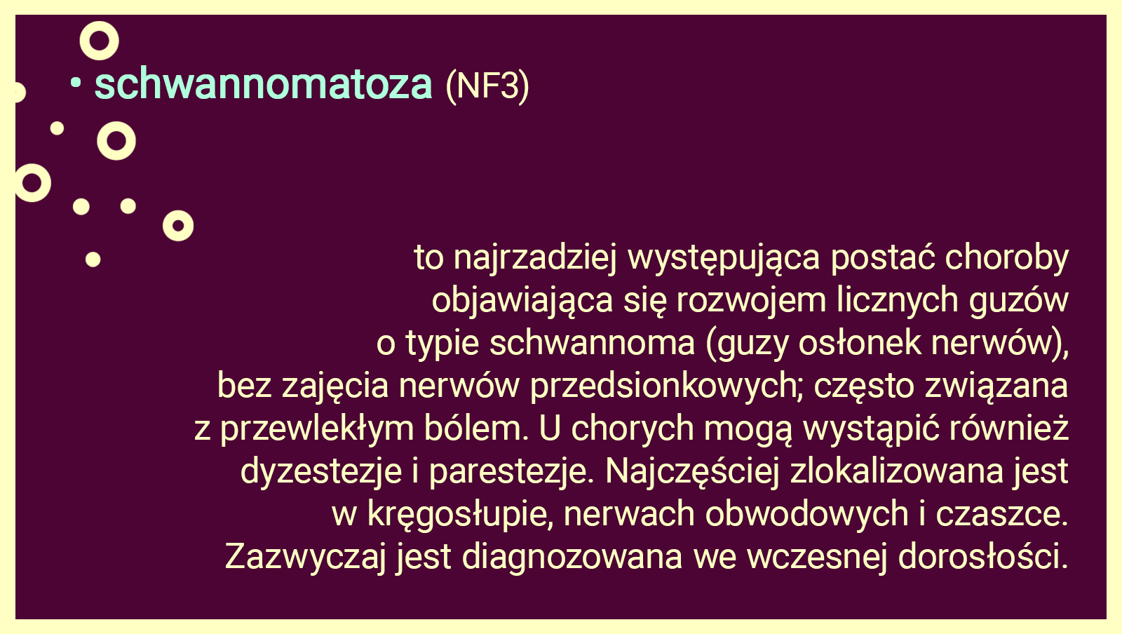 Schwannomatoza (NF3)