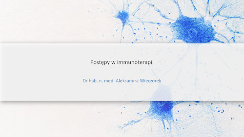 Postępy w immunoterapii NBL