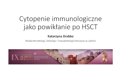 Małopłytkowość immunologiczna (ITP) po haploidentycznym przeszczepieniu macierzystych komórek krwiotwórczych u pacjenta leczonego z powodu wznowy neuroblastoma – opis przypadku