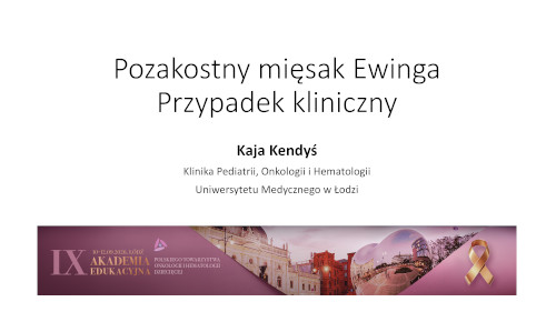 Pozakostny mięsak Ewinga