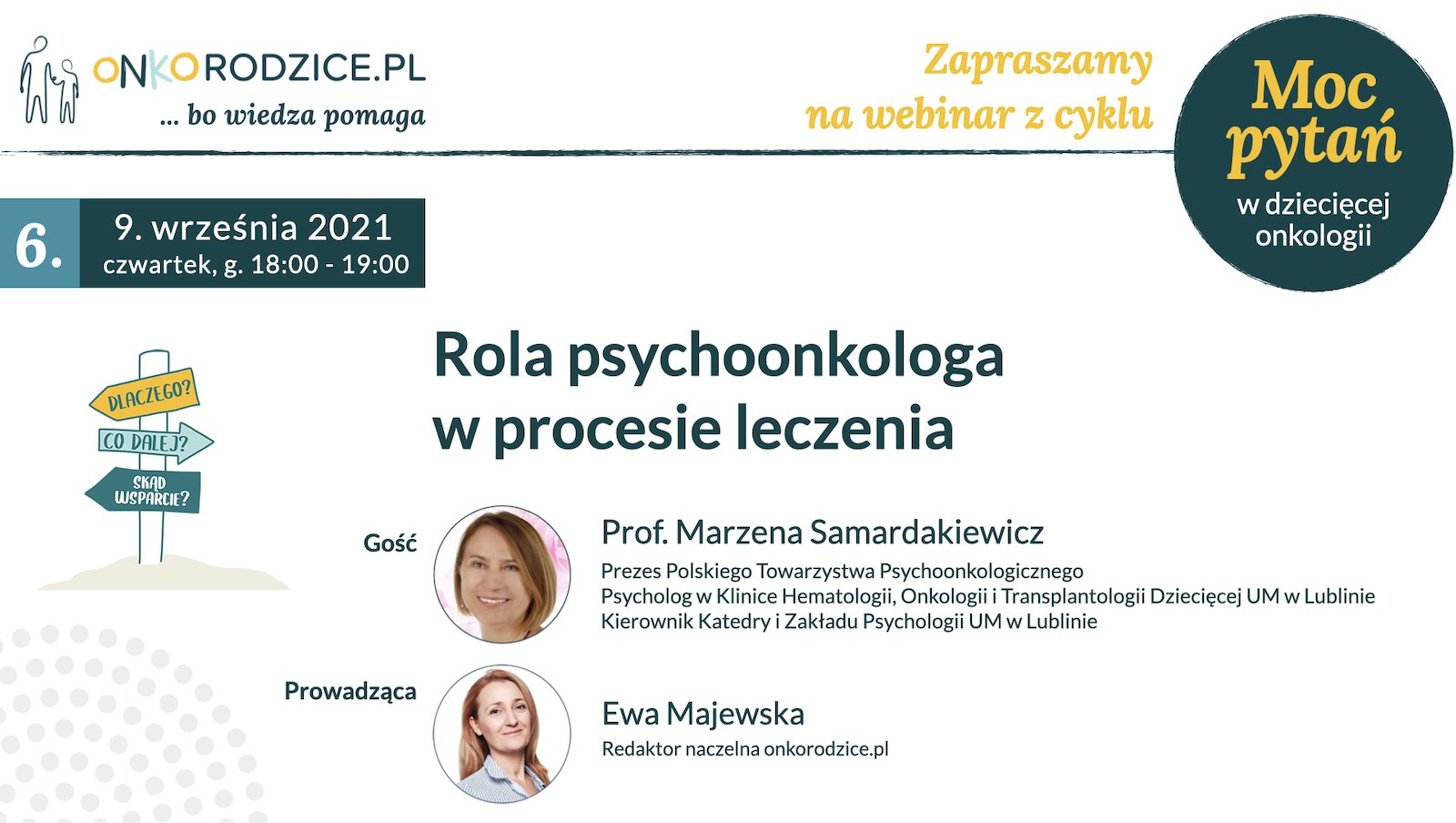 Rola psychoonkologa w procesie leczenia | Webinar z cyklu „Moc pytań w dziecięcej onkologii"