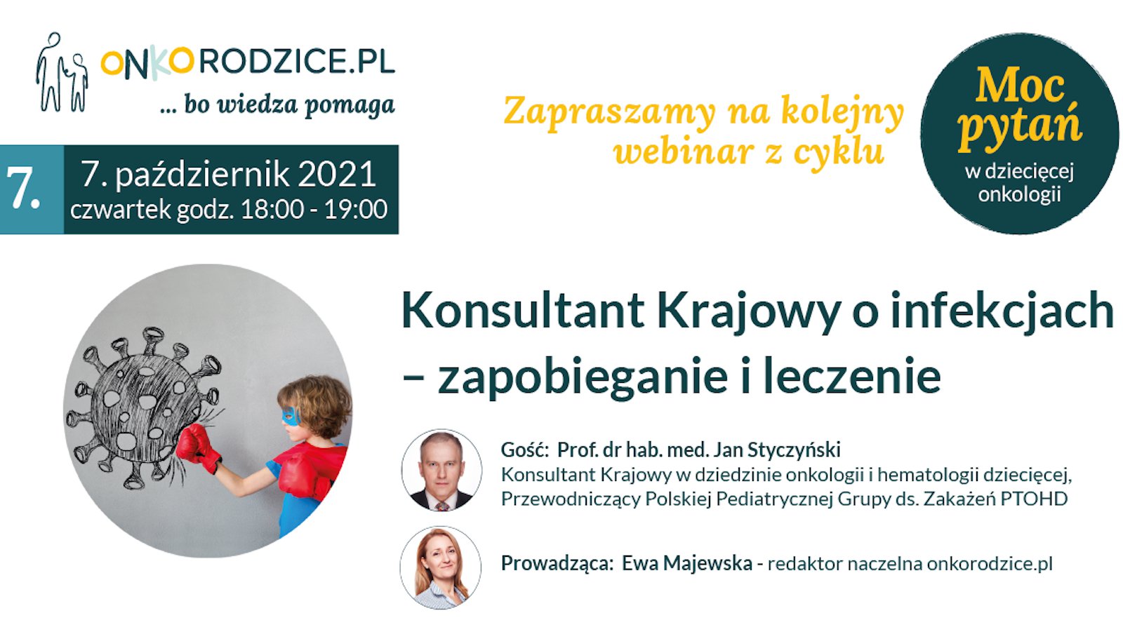Webinar „Konsultant Krajowy o infekcjach – zapobieganie i leczenie" | 7.10.2021 r.