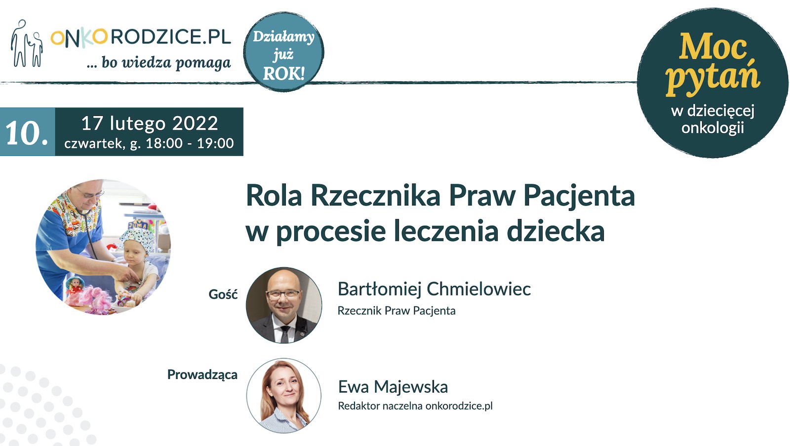 Webinar z Rzecznikiem Praw Pacjenta | 17 lutego 2022 r. o godz. 18:00