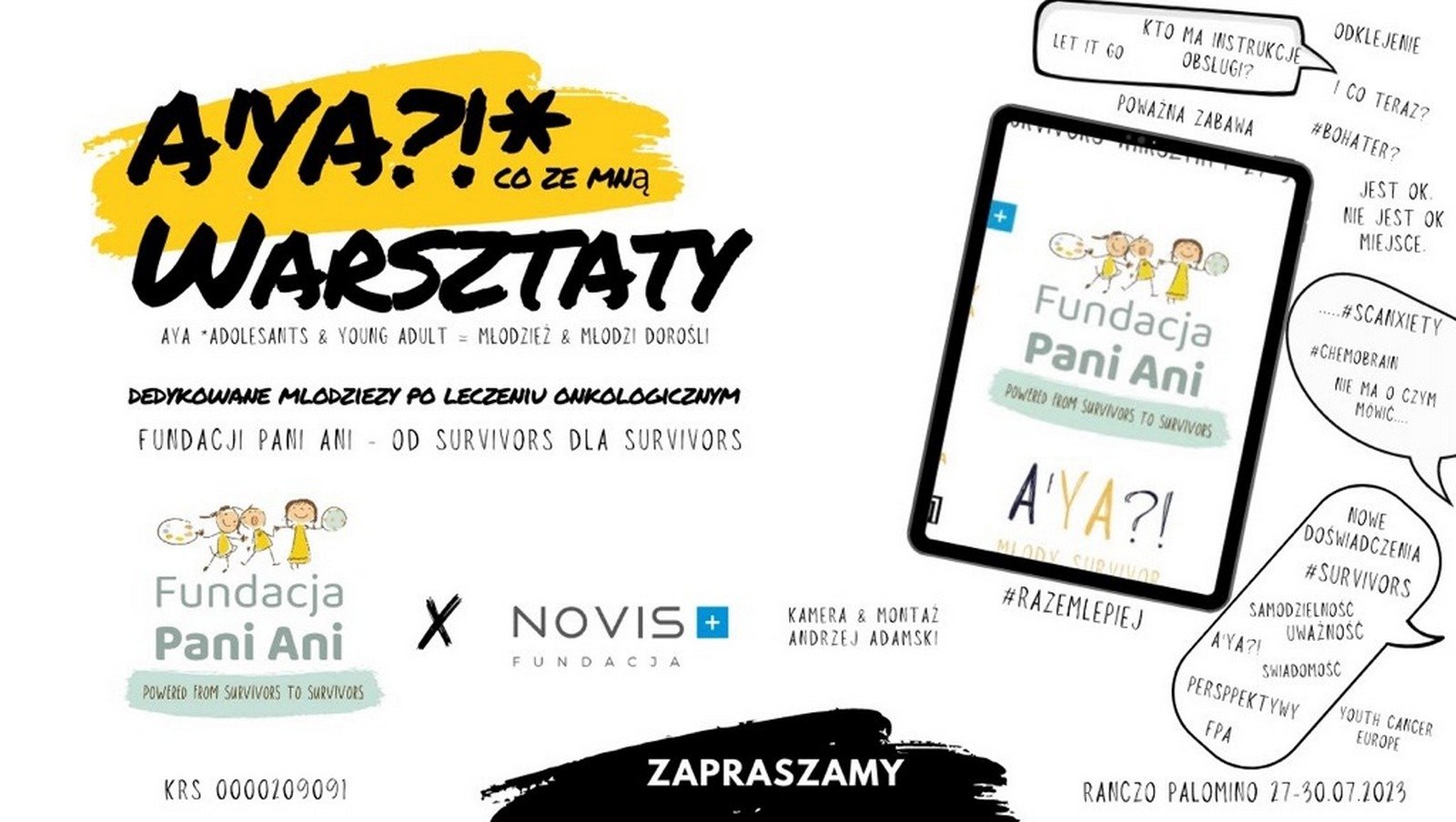 A’YA?! Co ze mną po leczeniu onkologicznym | Warsztaty Fundacji Pani Ani dla młodych survivors