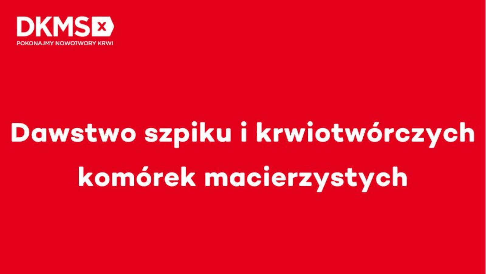 Tylko 6 proc. Polaków jest potencjalnym dawcą szpiku. Na czym polega dawstwo szpiku i krwiotwórczych komórek macierzystych?