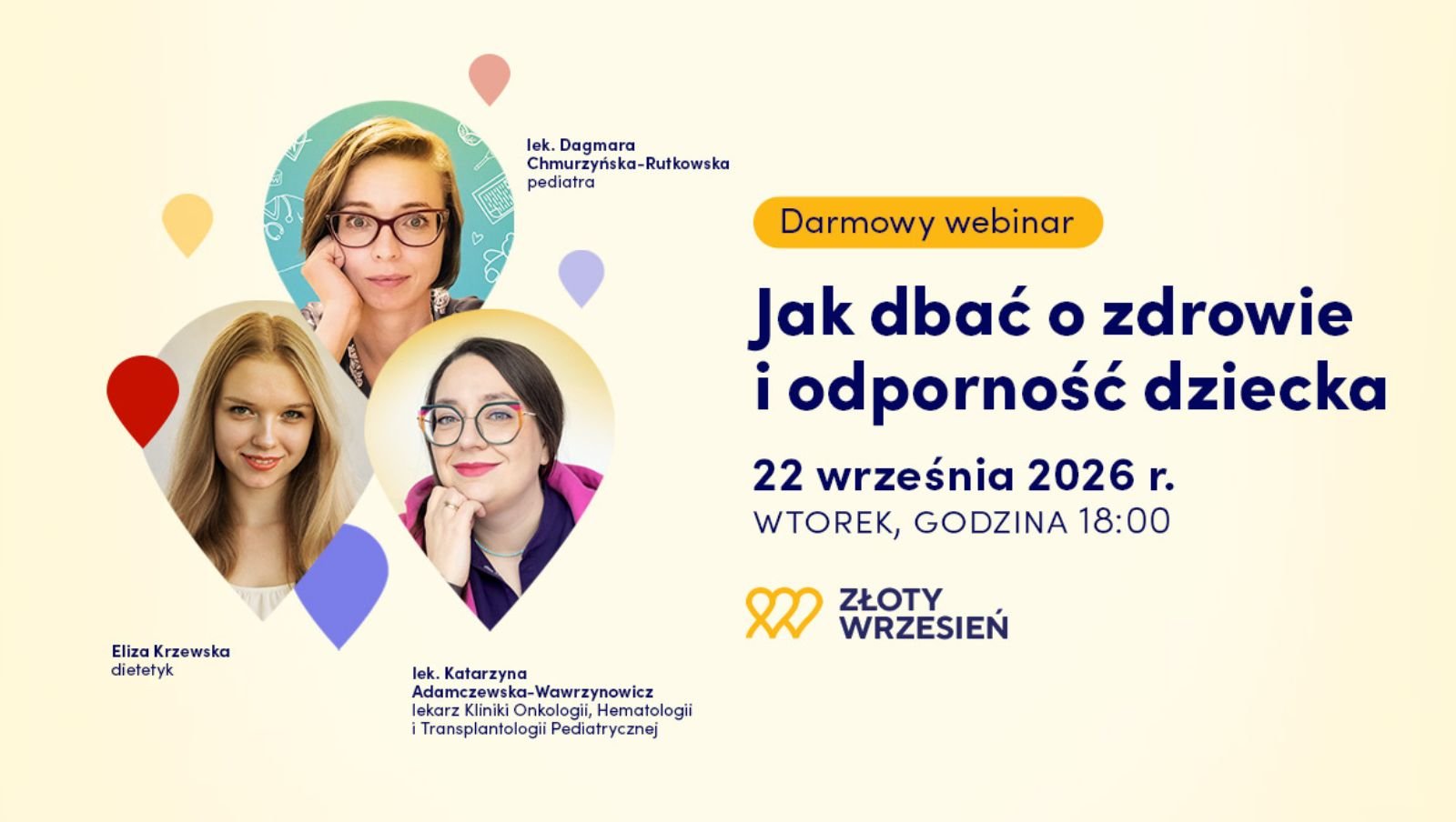 Jak dbać o zdrowie i odporność dziecka? Bezpłatny webinar dla rodziców już 22 września!