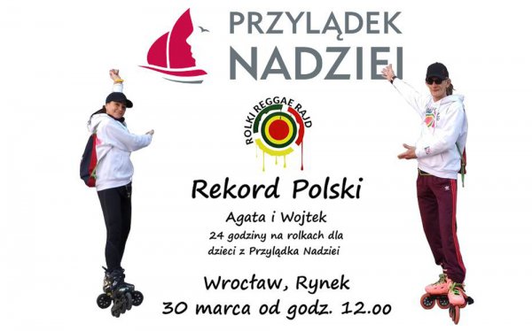 Rolkarze będą bić rekord Polski dla dzieci z Przylądka Nadziei. Sztafeta 24 godziny non stop!