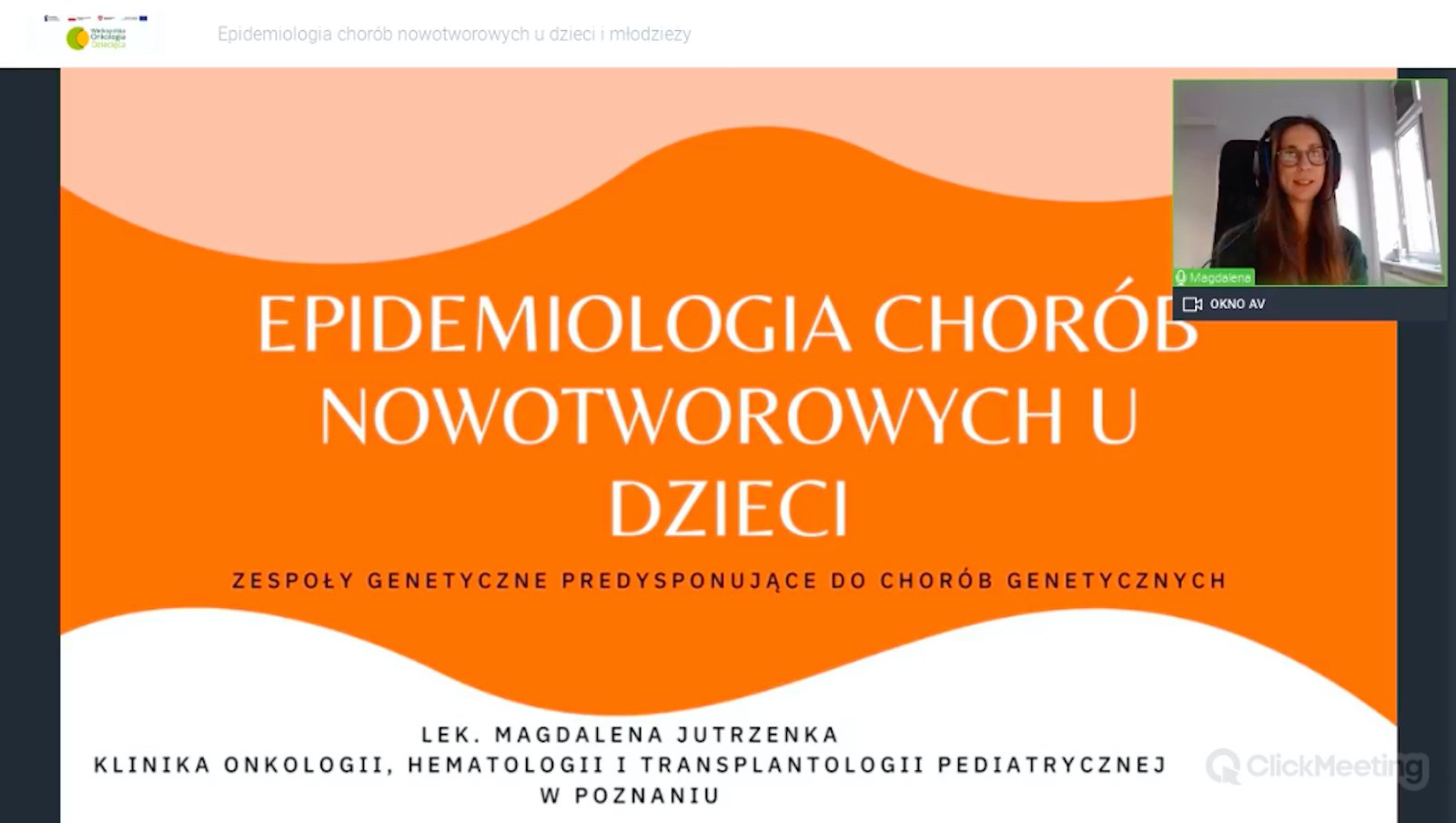 Epidemiologia chorób nowotworowych u dzieci - spotkanie edukacyjne