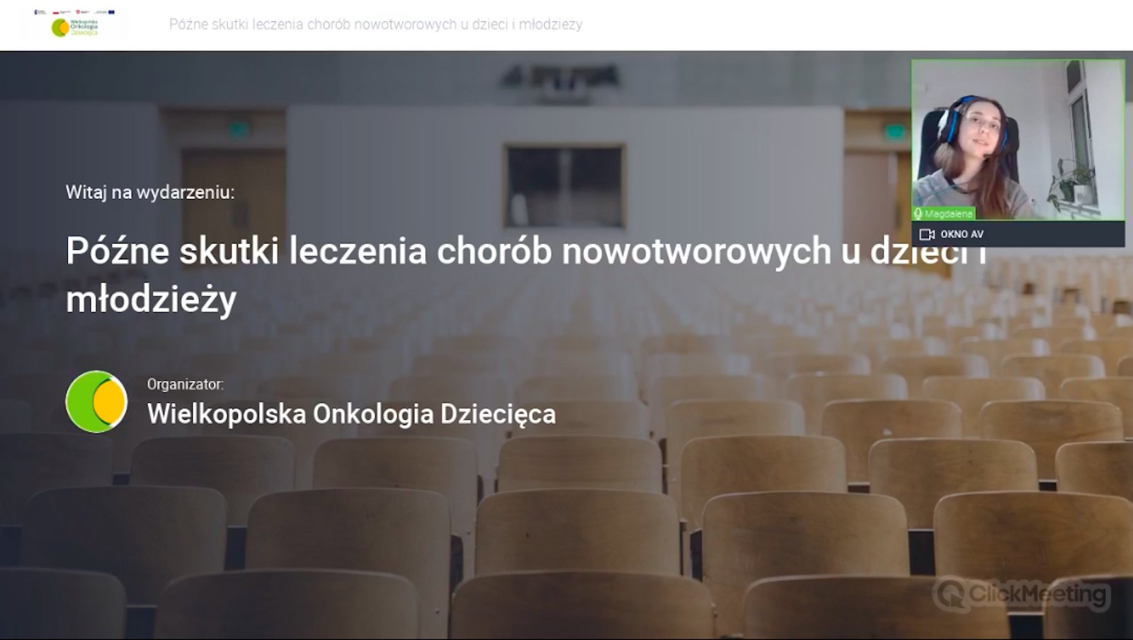 Późne skutki leczenia chorób nowotworowych u dzieci i młodzieży - spotkanie edukacyjne
