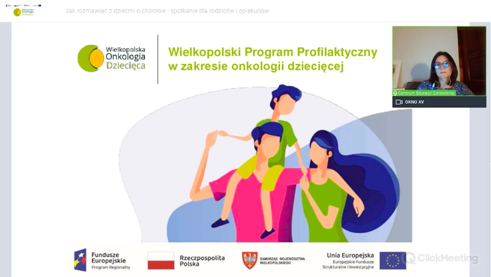 Jak rozmawiać z dziećmi o chorobie nowotworowej - spotkanie edukacyjne dla rodziców i opiekunów